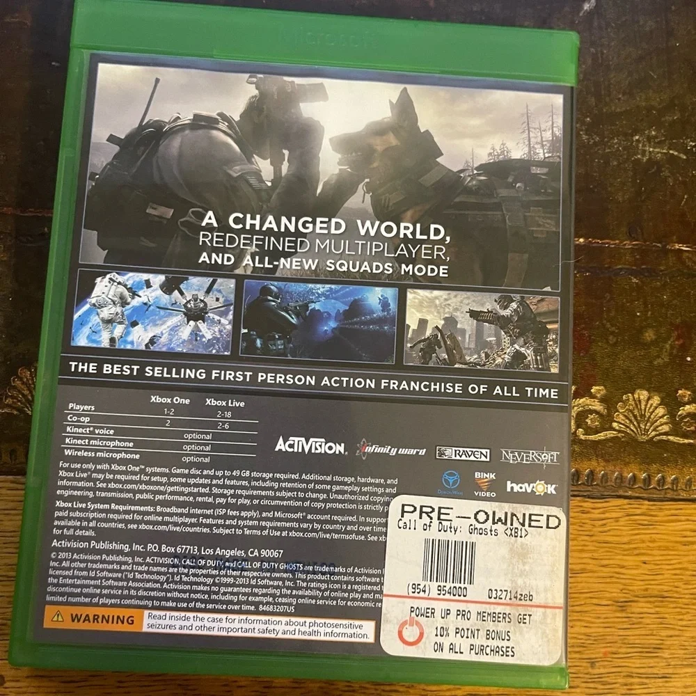 COD GHOSTS XBOX ONE